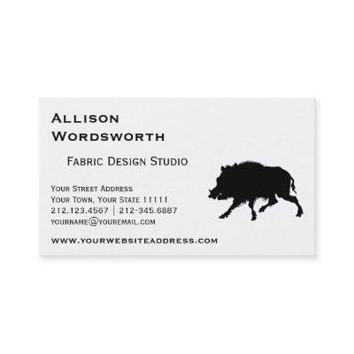 Wild Boar or Wild Pig Elegant Silhouette