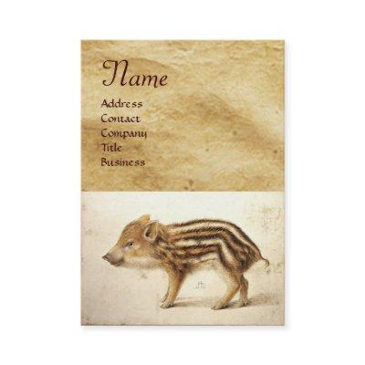 WILD BOAR PIGLET Animal Drawing Monogram