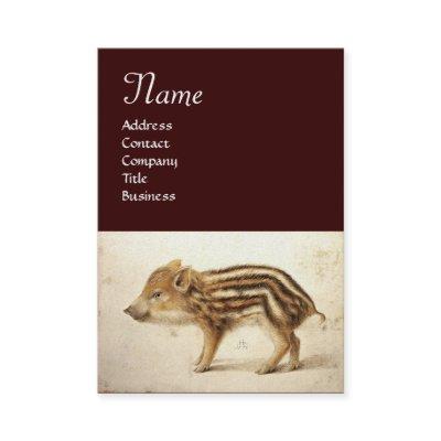 WILD BOAR PIGLET Monogram ,Pearl paper