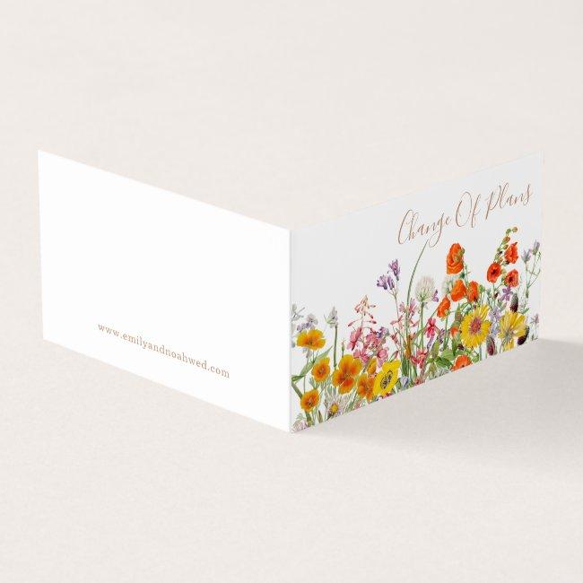 Wild Flowers Change Of Plans Postponement Wedding