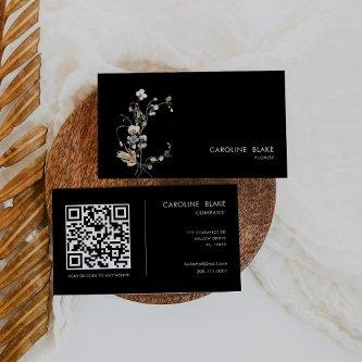 Wild Forest Floral Minimalist Simple Qr Code