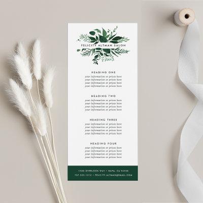 Wild Forest | Services or Price List Rack Card