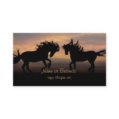 Wild Horses Silhouette