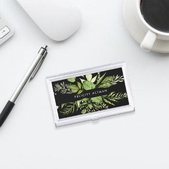 Wild Meadow | Green & Black Personalized  Holder