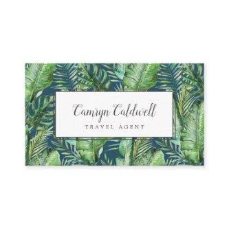 Wild Tropical Palm | Navy Blue