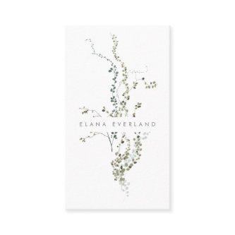 Wild Twigs Botanical Minimalist Leaves Appointment Card