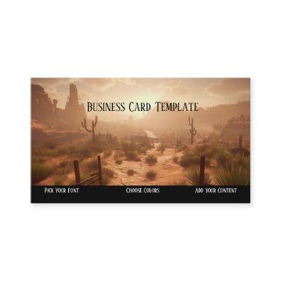 Wild West Desert Sunset Western
