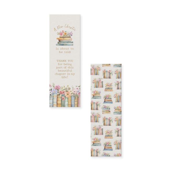 Wildflower Book Bookmark Favor Mini
