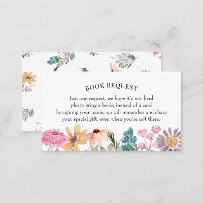 Wildflower Book Request/Book for Baby Baby Shower