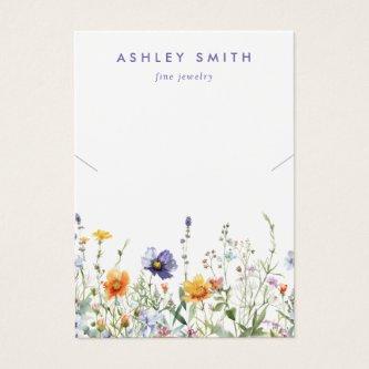 Wildflower Field Necklace Display Card