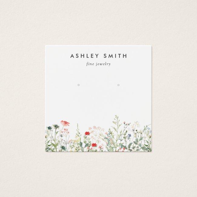 Wildflower Meadow Earring Display Card