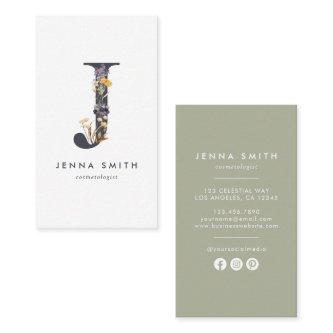 Wildflower Monogram J