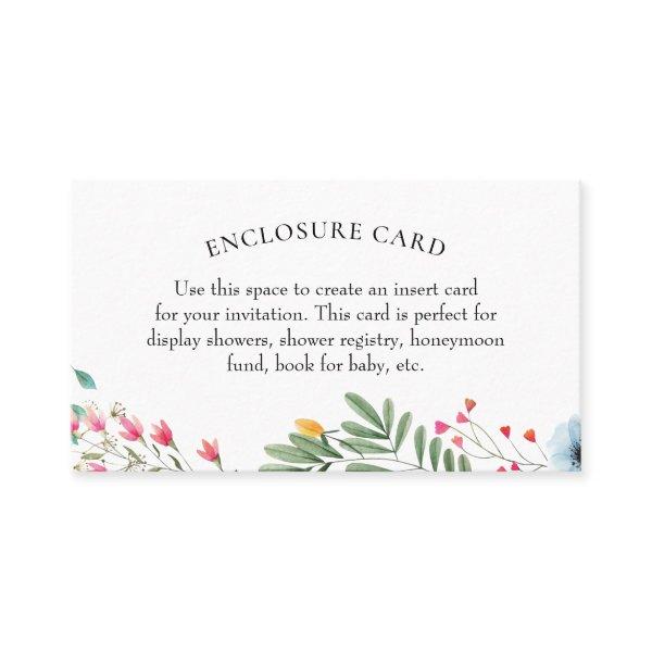 Wildflower Shower Enclosure Card