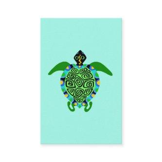 Wildlife - Graphic SEA TURTLE - Ocean Turquoise