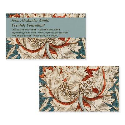 William Morris Antique Honeysuckle Floral Pattern