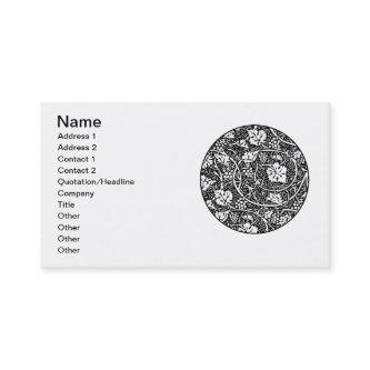 William Morris Black White Grape Vine