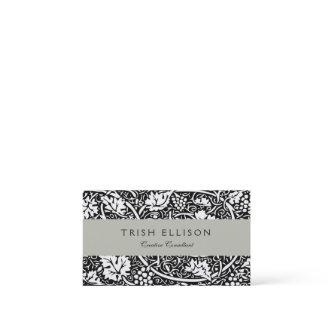William Morris Black White Grape Vine