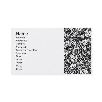 William Morris Black White Grape Vine