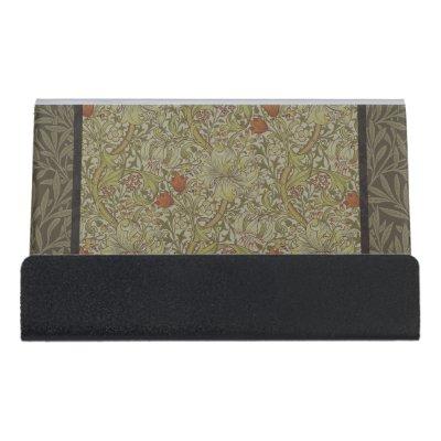 William Morris Floral lily willow art print design Desk  Holder