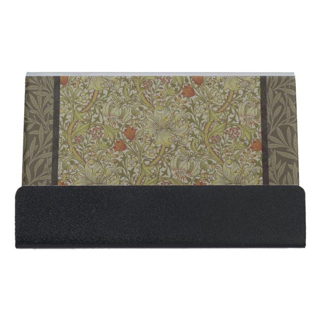 William Morris Floral lily willow art print design Desk Holder