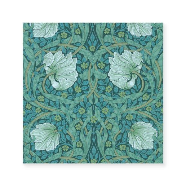 William Morris - Green Pimpernel Pattern Square
