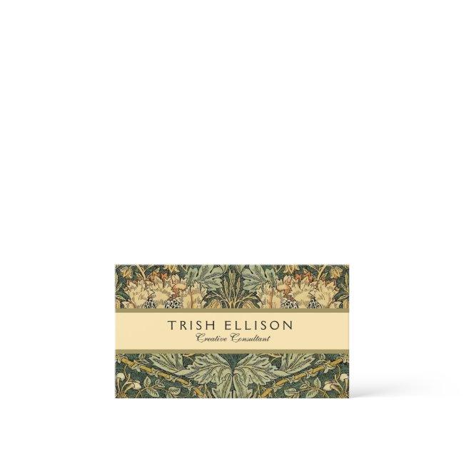 William Morris Honeysuckle Green Yellow