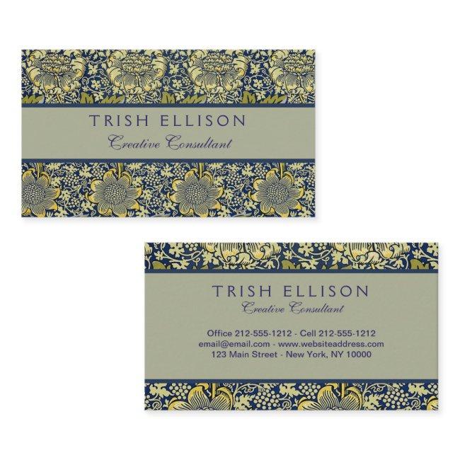 William Morris Kennet Floral Wallpaper Blue