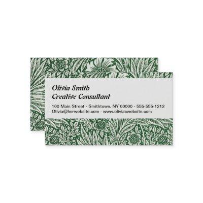 william morris marigold green floral flower