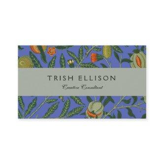 William Morris Pomegranate Blue Colorful Wallpaper