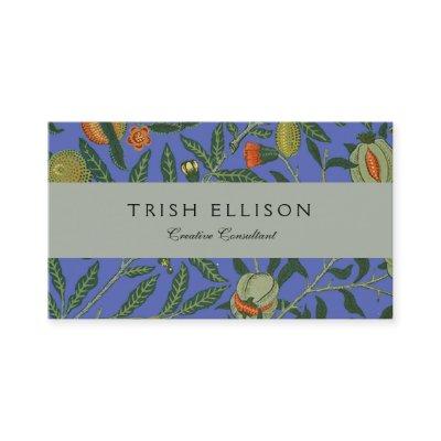 William Morris Pomegranate Blue Colorful Wallpaper