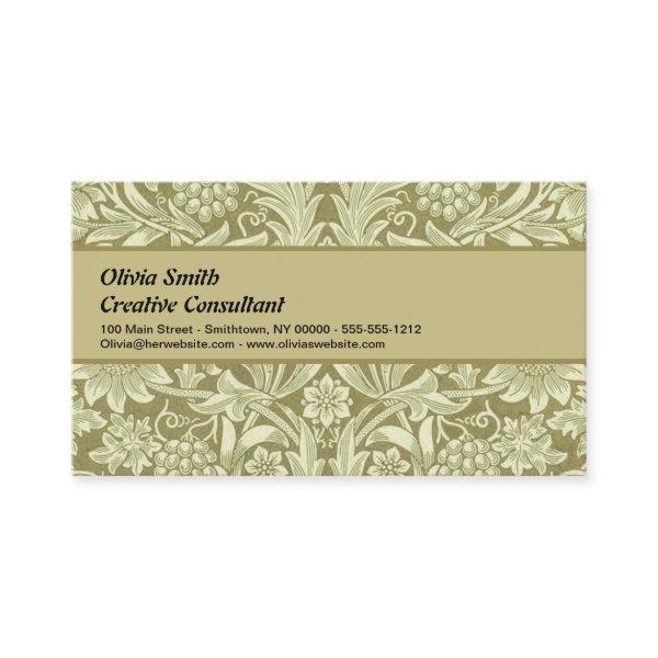 William Morris Sunflower Green Flower