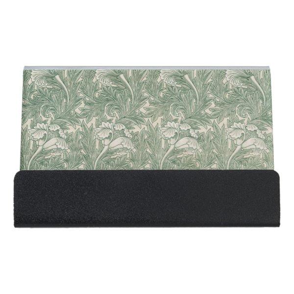 William Morris tulip wallpaper textile green Desk  Holder