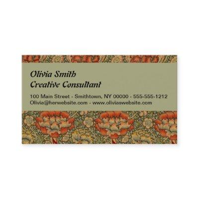 William Morris Wandle English Floral Damask Design