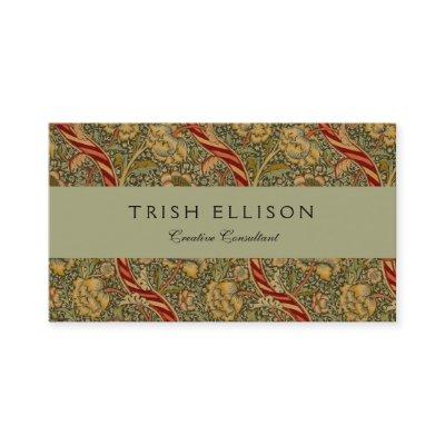 William Morris Wandle English Floral Damask Design