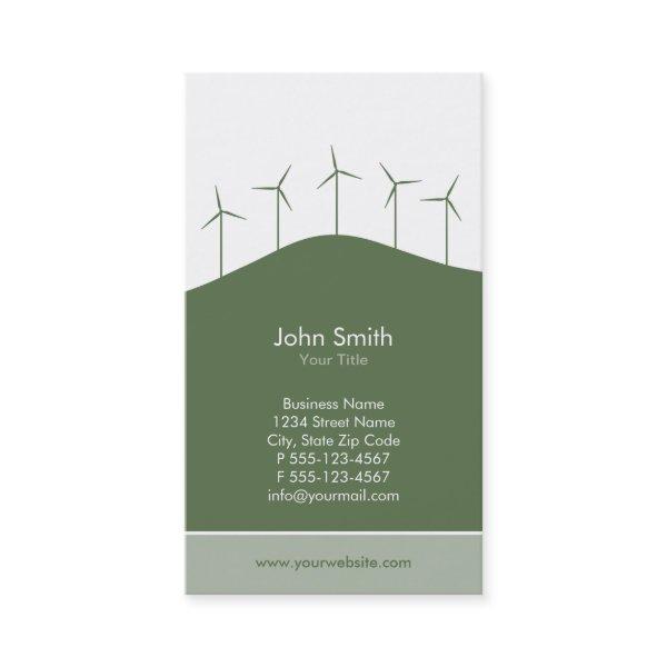 Wind power - green turbines  template