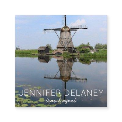 Windmill Holland Dutch Europe Photo Travel Tourism Square