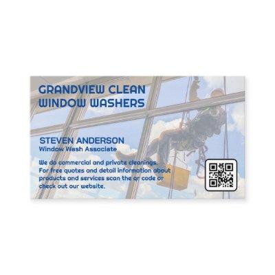 Window Cleaner on Building | Office Building