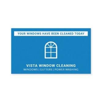 Window Cleaner Windows Cleaned Today Blue