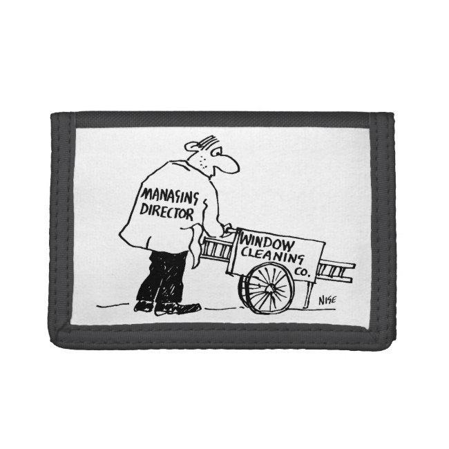 Window Cleaner with Window Cleaning Cart Trifold Wallet