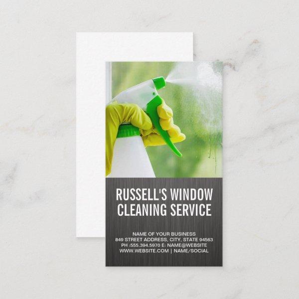 Window Cleaning Service | Cleaner Spraying Glass