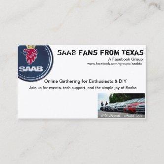 Windshield Cards - Saab Fans from TX
