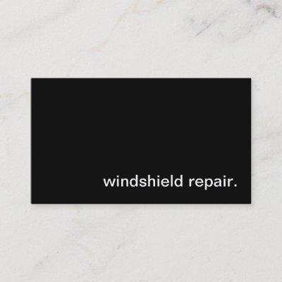 Windshield Repair
