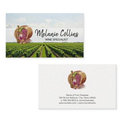 Wine Barrel | Grapes | Vineyard Scenery