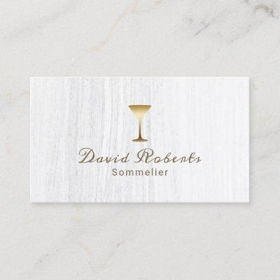 Wine Bartender Sommelier Elegant White