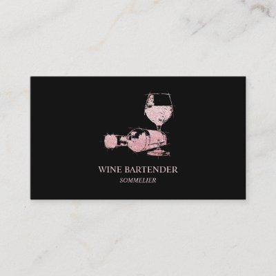 Wine Bartender Sommelier Rose Gold