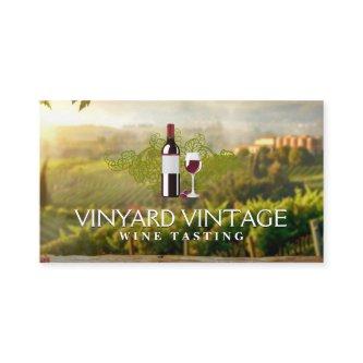 Wine Bottle and Glass | Vineyard Estate