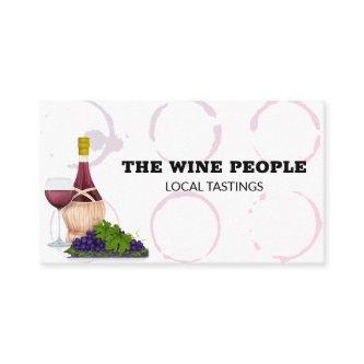 Wine Bottle and Grapes | Winery | Wine Stains