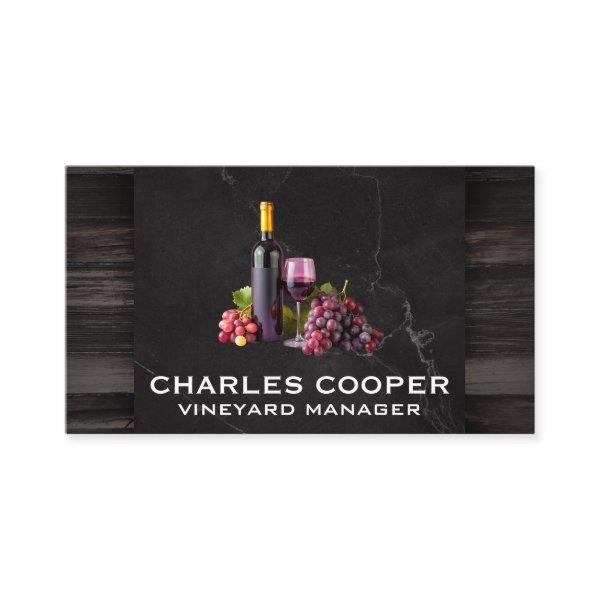 Wine Bottle Glass and Grapes | Tastings