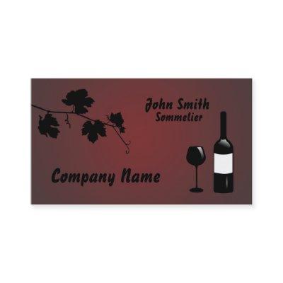 Wine Bottle Grape vine Silhouette