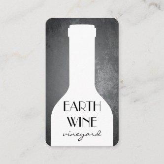 Wine Bottle with Rustic Background